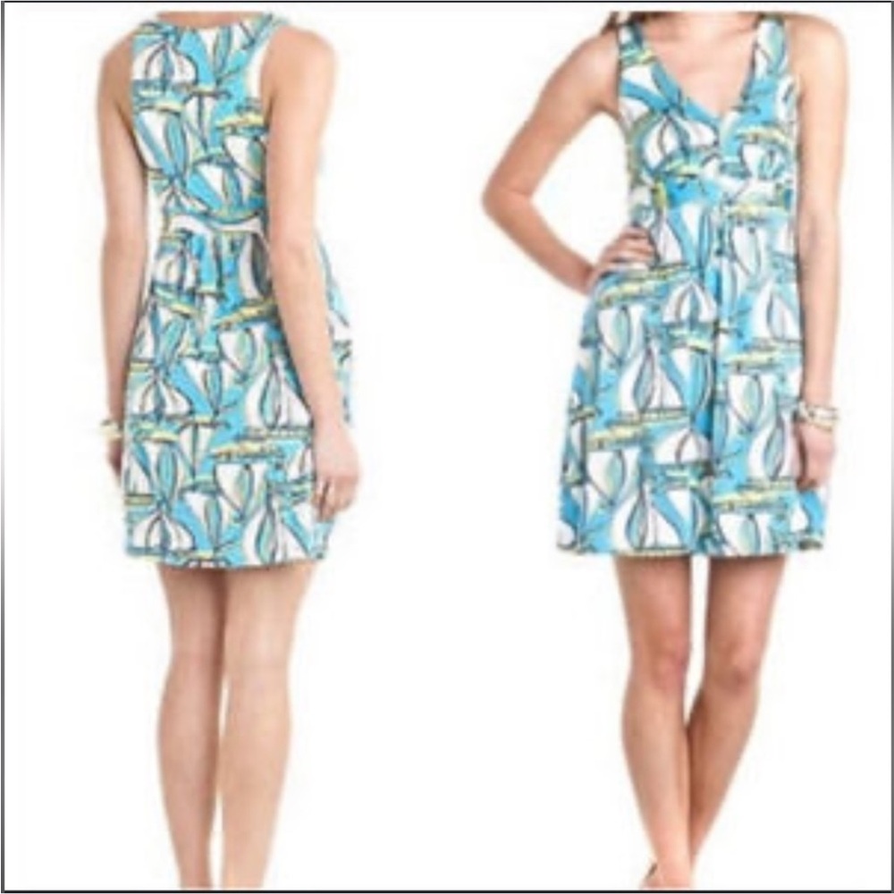 Lilly Pulitzer Sailboat Print Mini Dress